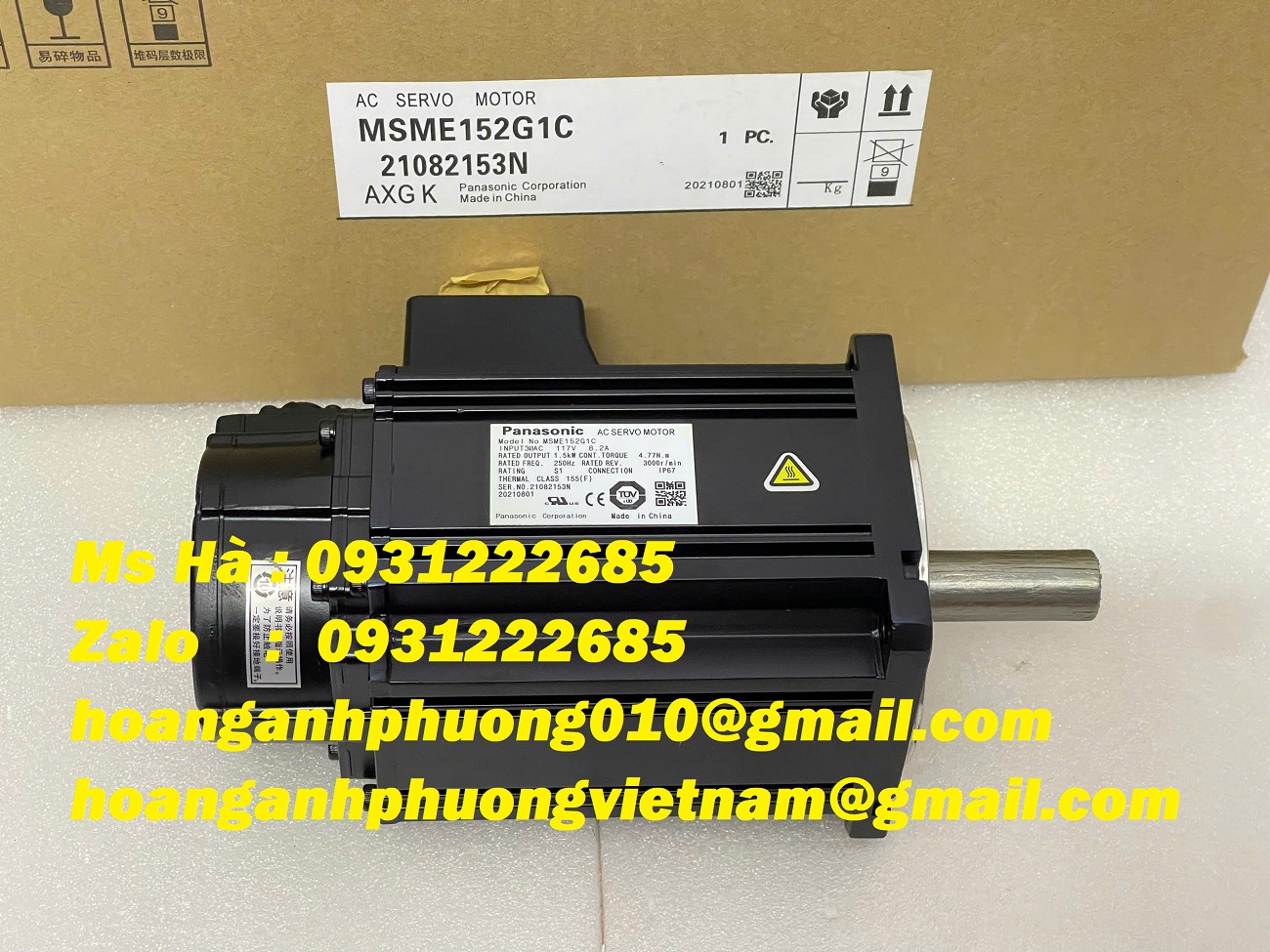 Panasonic A5 series MSME152G1C servo điều khiển bán tại Bình Dương
